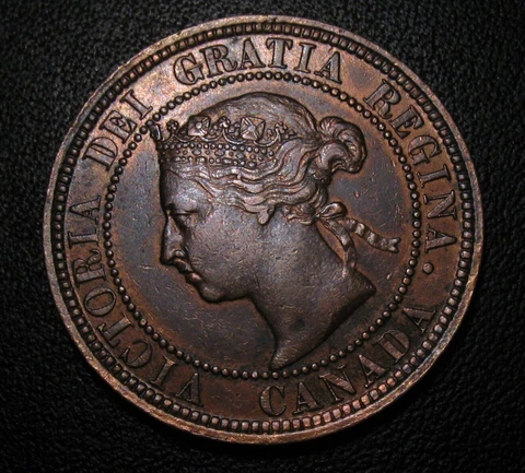 Old Canadian Coins 1882 H Large Cent Canada Highgrade Beauty Cover
