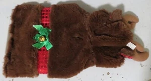 Christmas Pet Clothes Christmas Reindeer Costume Hoodie Jacket Coat Dog Cat GUC - Picture 1 of 10