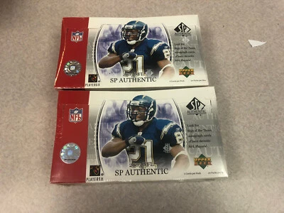 2003 SP  AUTHENTIC FOOTBALL 2 BOXES FACTORY SEALED - Image 1 of 4