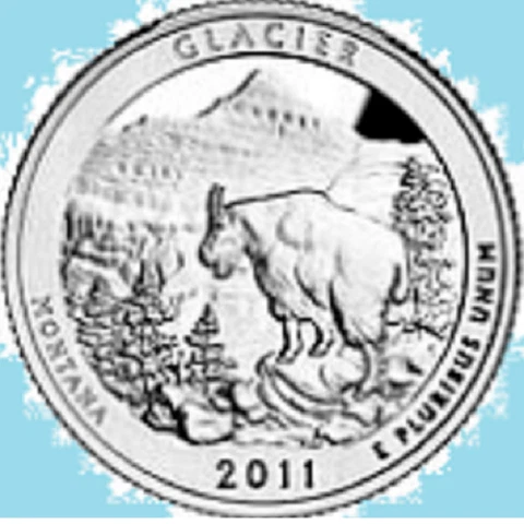 2011 D Glacier National Park Quarter  ATB Denver ~ UNCIRCULATED 2nd Cover