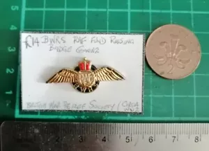 RAF Wings WW2 Original BWRS Badge US Charity Brooch King's Crown. RAF Wings. - Picture 1 of 4
