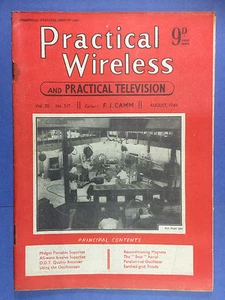 Practical Wireless - Rivista - Agosto 1949 - Midget Portatile Superhet, 6-Valve - Foto 1 di 4