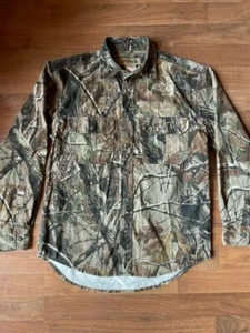 Vintage Mens MED Russell Outdoors Realtree AP Hunting Camo Long Sleeve Shirt EUC - Picture 1 of 6