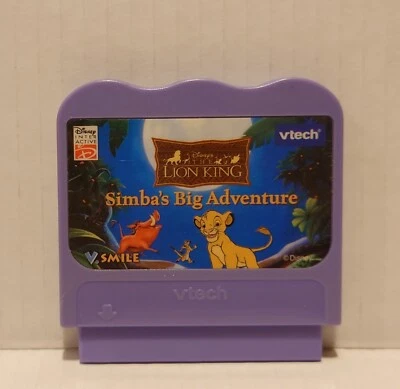 Vtech Vsmile system The Lion King Simba's Big Advgame cleaned tested works fine - Image 1 of 4
