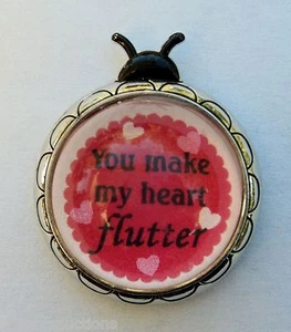 8KD You make my heart flatter LOVE BUG MARIENKÄFER FIGUR Liebesbotschaft ganz - Bild 1 von 3