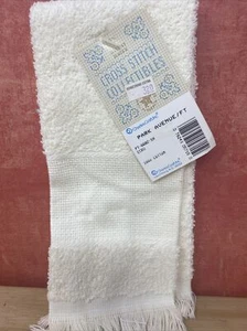 Charles Craft 14 quilates punto de cruz coleccionables TOALLA PUNTA DE DEDO PARQUE AVE CRUDO NOS - Imagen 1 de 4