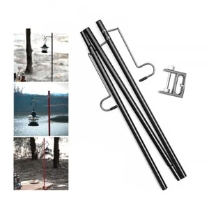 Tragbare Camping Laternenständer Tischplatte Abnehmbare Laterne Aufhänger Halter - Bild 1 von 8