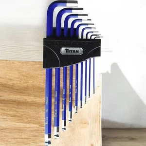 Hex Key Set MM Non Slip L Shape Hex Keys Metric Allen Wrench Set DIY Tool Kit - Picture 1 of 7