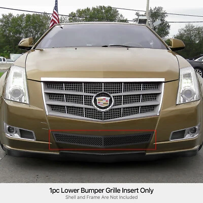 For 2008-2014 Cadillac CTS Lower Bumper Stainless Black Mesh Grille Insert - Image 1 of 4