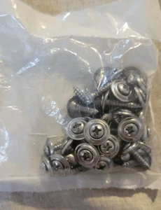 C5 corvette 97-04 40pc Chrome Body Panel Trim Screw Kit Conv Coupe Z06 - Bild 1 von 2