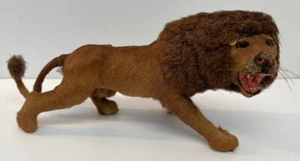 Raro antico leone 17" vintage fatto di capelli veri - Foto 1 di 9