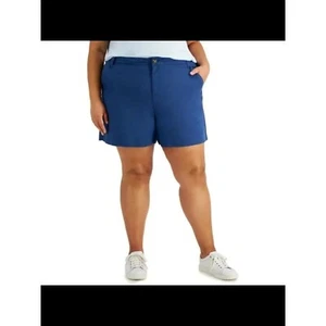Pantalones cortos de aleteo Style & Co talla grande, puerto profundo, 18 W - Imagen 1 de 9