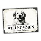 Hundeschild Willkommen Zuhause Pyrenäenberghund No.2 Dog Schild Spruch Türschild
