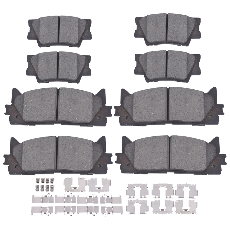 Pastillas de freno delanteras traseras de cerámica para Toyota Avalon Camry Lexus ES350 ES300h 07-18 Foto 1 de 4