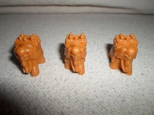 Parts Only Risk GodStorm Board Game 3 Egyptian Tan War Elephants Replacement Lot - Picture 1 of 6