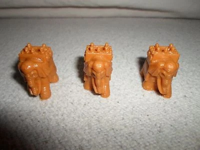 Parts Only Risk GodStorm Board Game 3 Egyptian Tan War Elephants Replacement Lot - Image 1 of 4