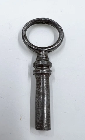 Antique Fancy Ornate Hollow Open Barrel Metal Steel Skeleton Key 2” Cover