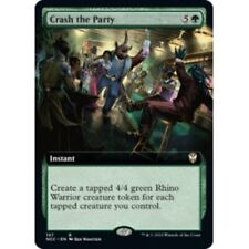 CRASH THE PARTY (EXTENDED ART) X4 Streets Of New Capenna: Commander Magic MTG