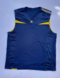 Vintage-Inspired Starter Navy Yellow Basketball Y2K Jersey Tank Top Size L - Picture 1 of 4