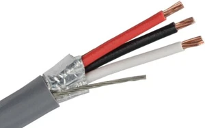 18/3 Security Alarm Wire Cable Stranded Shielded 3 Conductor 18 AWG CL3R 1000ft - Picture 1 of 1