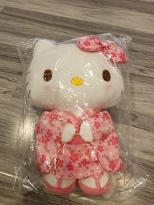 11" Sanrio Hello Kitty Plush 2022 (Cherry Blossom) Kimono Stand - Picture 1 of 3