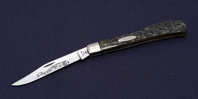 Cuchillo CASE The Royal Flush One of 500 No.208 Dark Green Bone 1985 Nuevo Foto 1 de 4