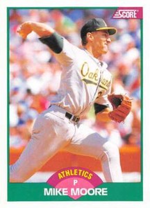 Mike Moore 1989 Score Rookie/Traded #5T Athletics ID:19143