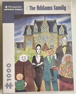Addams Family Jigsaw Puzzle  (Charles Addams Illustration) - New, Sealed - image 1 of 4