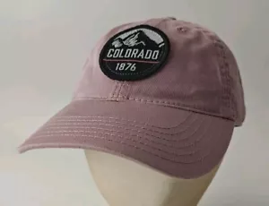 Colorado Embroidered Patch Souvenir Cap Adjustable Strapback Hat Womens Pink - Picture 1 of 12