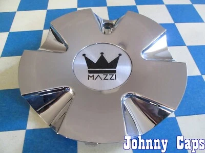 Ruedas MAZZI [43] Tapa central cromada # C10D37C-CAP / LG1507-08 (CANTIDAD. 1)   Foto 1 de 4