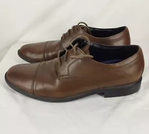Bostonian Wenham elegante Schuhe Herren Kappe Zehe Leder Oxford Größe 9,5 Schnürschuhe braun - Bild 1 von 9