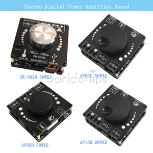 Bluetooth 5.0 TPA3116D2 Digital Power Amplifier Audio Stereo Board 20WX2 50WX2 - Picture 1 of 42