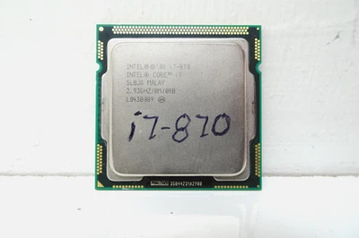 CPU Intel Core i7-870 3,6 GHz 4 núcleos 8 hilos LGA 1156 Foto 1 de 2