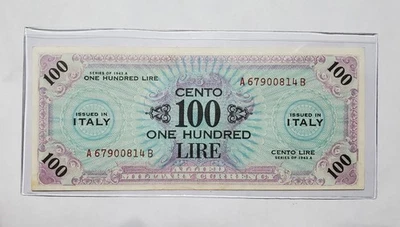 Series 1943 A, Italy 100 Lira - Military Payment Certificate - Image 1 of 2