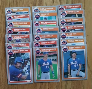 1985 FLEER BASEBALL CARDS NEW YORK METS 21 CARDS - Picture 1 of 7