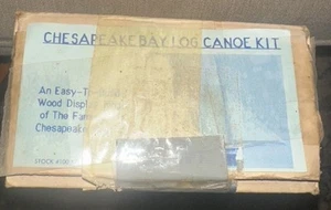 Chesapeake Bay Log Conoe horizon Design 1985 New Old Stock Model Kit - Picture 1 of 10