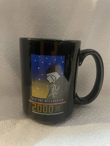 Vintage Barnes & Noble Black Ceramic Y2K  College Bookstore Coffee Cup Mug Rare - Picture 1 of 5
