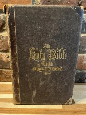 Hitchcock's New and Complete Analysis of the Holy Bible Leather Bound Gilt Edged - Image 1 of 4