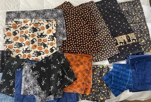 Vintage Halloween & Herbst Baumwollstoff Set (knapp 5 Pfund!) - Bild 1 von 8