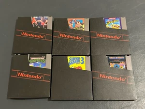 Nes Game Bundle Tyson Punch Out Donkey Kong TMNT MARIO 3 Ghost N Goblins Duck - Picture 1 of 3