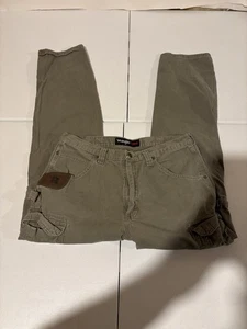 Wrangler Riggs Workwear Men’s Size 34x34 Straight Leg Cargo Utility Work Pants - Picture 1 of 8