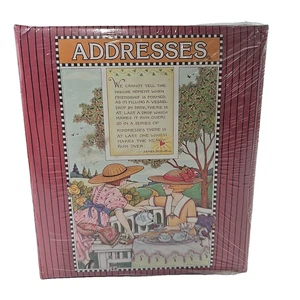 Mary Engelbreit Spiral ADDRESS BOOK Refillable Password Keeper  Friendship 1989 - Picture 1 of 9