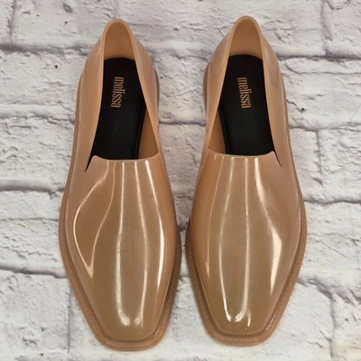 Melissa Prana Womens Loafers Sz 8 Beige Slip-On Shoes EUC - Image 1 of 4