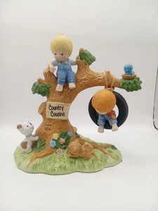 Enesco Country Cousins Katie Roller Baumschaukel, Welpen, Bluebird, Kitty ohne Karton - Bild 1 von 8