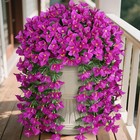 Artificial Bougainvillea Flowers Plants for Outdoors Decoration, 2 Pcs Faux Silk