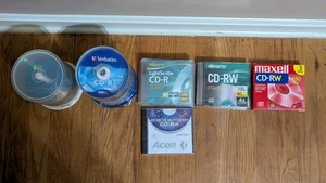 Blank CD-R & CD-RW Recordable Discs Mixed Brands, Memorex, Verbatim Lot 160+  - Picture 1 of 1