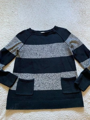 Suéter Pullover Multicolor Gap Mujer Colorblock Manga Larga Bolsillos Talla S Foto 1 de 4