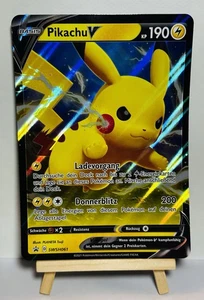 Pikachu V BlackStar Promo SWSH061 Jumbo XXL Pokemon Tarjeta Alemán - Imagen 1 de 6
