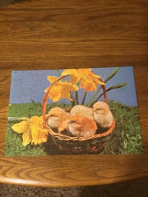 Rompecabezas vintage Milton Bradley Chickadees Junior 100+ piezas completo Foto 1 de 4