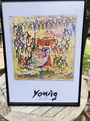 Outsider Artist Purvis Young of Overtown Posters Larry Clemmons 721 Museum Stamp - Image 1 of 4